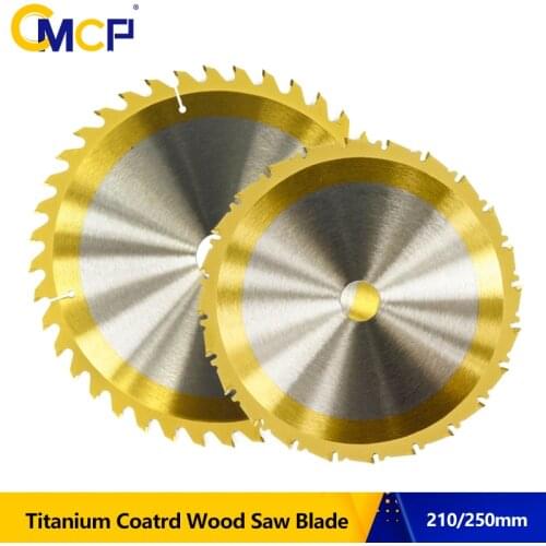 1pc 210mm/250mm TCT Saw Blade 24T/40T/80T Circular Saw Disc Titanium Cotaed Cutting Disc Carbide Saw Cutting Disc TCT Saw Blade