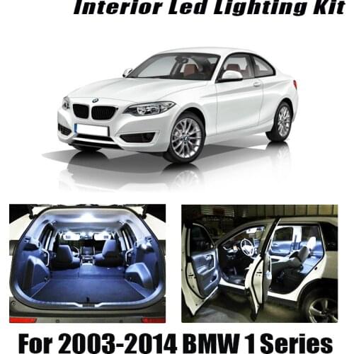For BMW 1 Series E81 E87 E82 E88 F20 F21 2003-2012 2013 2014 Vehicle LED Interior Light Kit Canbus No Error Bulbs Car Lighting