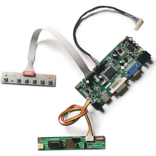 For IAXG01/IAXG02/ITXG00 1CCFL LVDS 20-Pin M.NT68676 1024*768 screen VGA+DVI display controller drive board DIY kit