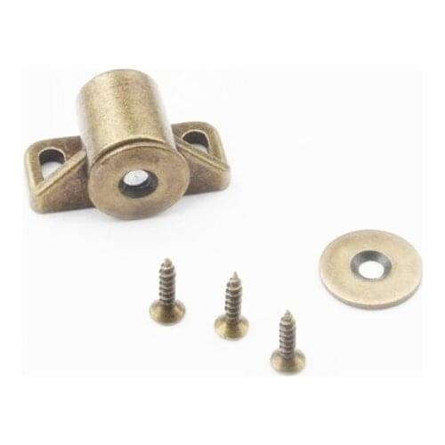 10pcs/Lot Zinc Alloy Door Stopper Catch Closer Furniture Fittings Rustic Bronze Magnet Door Stopper