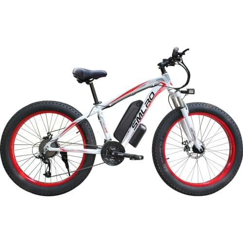 Electric Bike 48v 1000w Electric Fat Tire 4.0 Bike 17.5ah Lithium Battery Bike Electric Mountain Bike Beach Bike Electric Bike