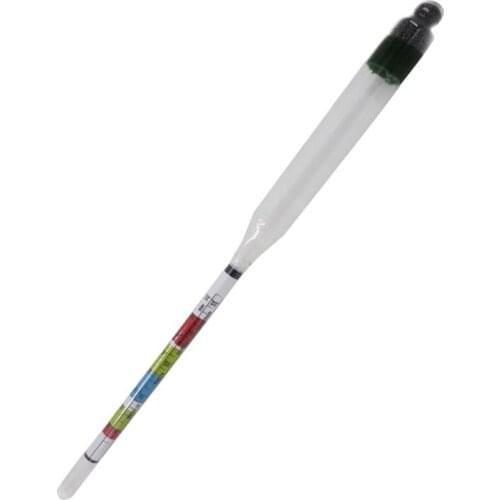 Triple Scale Hydrometer For Home brew Wine Beer Cider Alcohol Testing 3 Scale