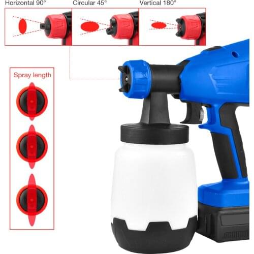 PHENDO Multi-Functional Lithium Spraying Machine 2000mAh HVLP Cordless Electric Spray Gun Flow Adjustable Hand-Held Spray Tool