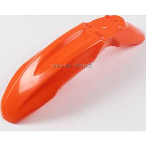 Orange motorcycle front mudguard front fender plastic cover for CRF70 style pit dirt bike 150cc 160cc plastic