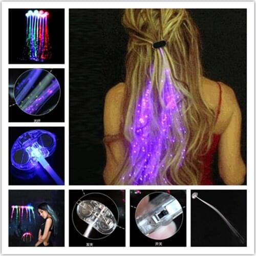 Celebration Supplies Lighting LED Hair Braid Clip Hairpin Multicolor Flash Light For Easter Birthday Neon Party Dance 6ZHH065
