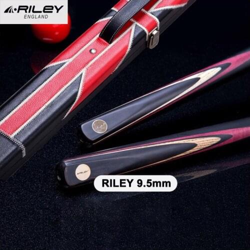 RILEY RHC3 Snooker Cue 9.5mm Tip With Extension Professional 3/4 Split Cue Handmade Rared Wood Inlaid Ebony Technologia billiard