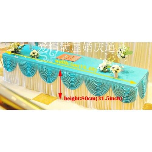 Luxurious wedding supplies wedding table skirting welcome champagne tower candlestick table tablecloth