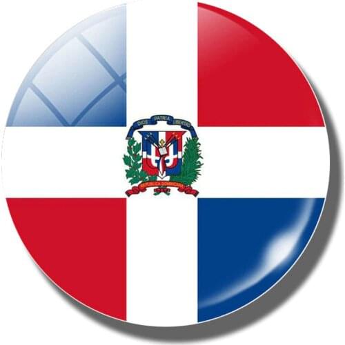 The Dominican Republic Flag Fridge Magnet Souvenir Republica Dominicana Whiteboard Refrigerator Magnets Glass Magnetic Sticker