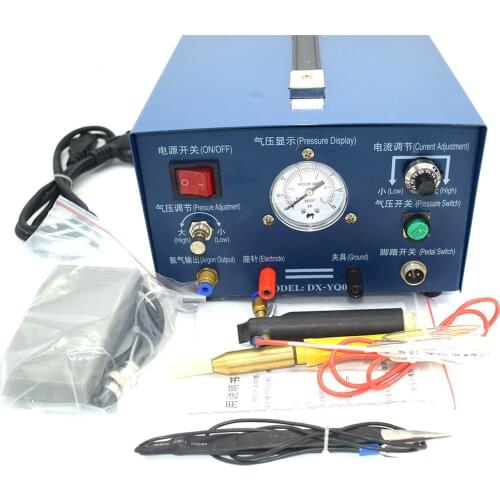 220V Pulse Argon Spot Welder 400W Gold Silver Platinum Jewelry Welding Machine