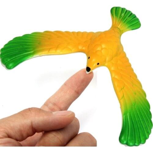 Funny kids toys Balancing Eagle With Pyramid Stand Magic Bird Desk Kids Toy Fun Learn 2021 Christmas Gift For Kids Baby