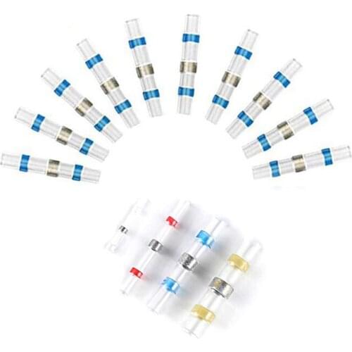 10/20/50pcs Heat Shrink Connector Fast Butt Terminals Kit Tube Insulated Electrical Solder Seal Wire Sleeve Waterproof U27