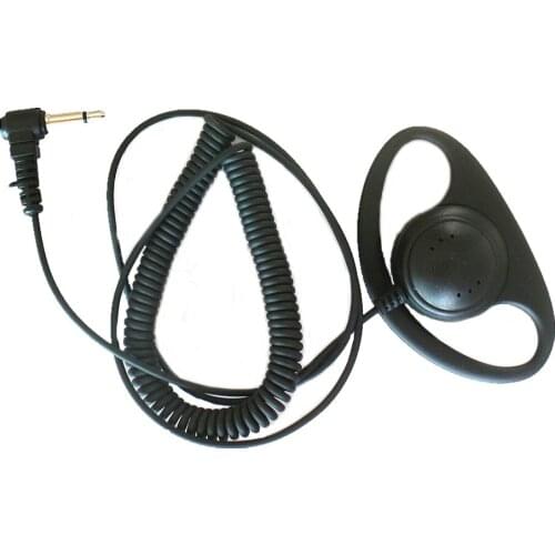 3.5mm D Shape Ear-hook Receive Listen Only Earphone Earpiece Headset Mic For Motorola XPR 6300 6350 6500 6550 6580 APX 7000