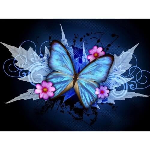 5D DIY Diamond Painting Butterfly Flowers Animal Diamond Embroidery Mosaic Picture of Rhinestones Cross Stitch Home Decor Gifts