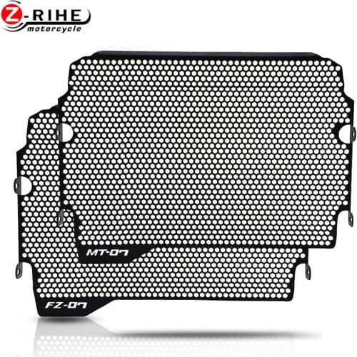Motorcycle Accessories Aluminum Radiator Grille Guard Cover Motorbike For Yamaha MT-07 MT07 MT FZ 07 FZ-07 FZ07 2018 2019 2020