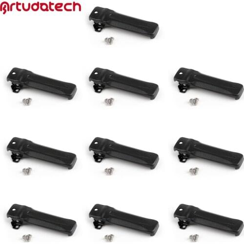 Artudatech 10PCs Plastic Belt Clip For Kenwood TK-2207 TK-2207G TK-3207 TK-3207G TK-3118 TK2207 TK2207G 2K3207 TK3207G TK3118