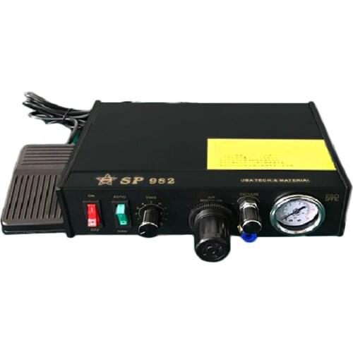 220V/110V Automatic Glue Dispenser Glass Gluing Machine Double Port Automatic Dispensing Machine Silicone Machine SP-982