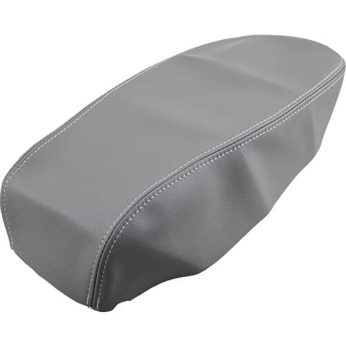 Car Gray Microfiber PU Leather Center Console Armrest Lid Cover Accessories Fit For Toyota Avalon 2018 2017 2016 2015 2014 2013
