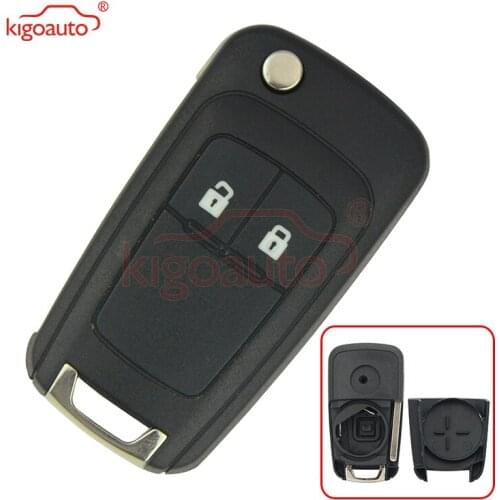 Flip remote car key shell case 2 button HU100 key blade for Buick for Opel for Holden kigoauto