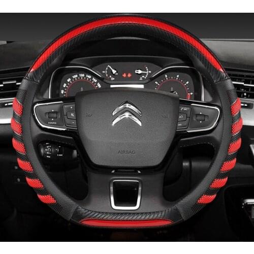 Car Steering Wheel Cover D Type For Citroen C3-XR C4 Sega C4L Elysee DS3 DS4 DS5 DS3 Audi TT RS7 RS5 S3 S5 SQ5 TTS