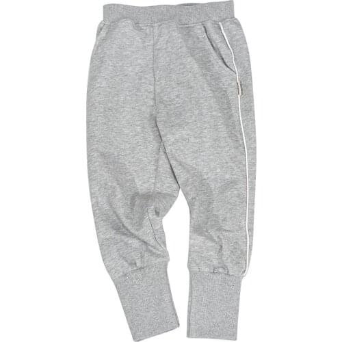 MINIZONE Childrens sport pants with long upturns cotton stylish for boy and girl