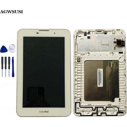 For Lenovo IdeaTab A3000 A3000-H LCD Display Monitor Panel + Touch Screen Digitizer Sensor Glass Assembly with Frame