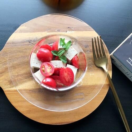 Food Serving Dish Hat Shape Glass Soup Plate Yogurt Cup Fruit Tray Exquisite ware Home Decoration Dessert Container Tableware