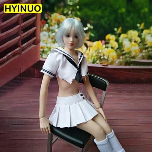 2 Color 1/6 Scale Female Sexy Small Sister Uniform Student Suit Sexy SlimJK Clothes Clothing SetF12"Action Figure FemaleBodyDoll
