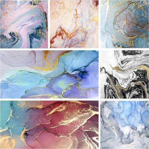 Avezano Background For Photography Birthday Gradient Fantasy Marble Texture Decor Backdrops For Photo Studio Photozone Photocall