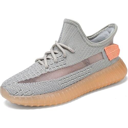 Boys Sports Sneakers Flying Weaving Breathable Sneakers Leisure Antiskid Children Air Mesh Shoes 2021 New Brand Designer 28-38