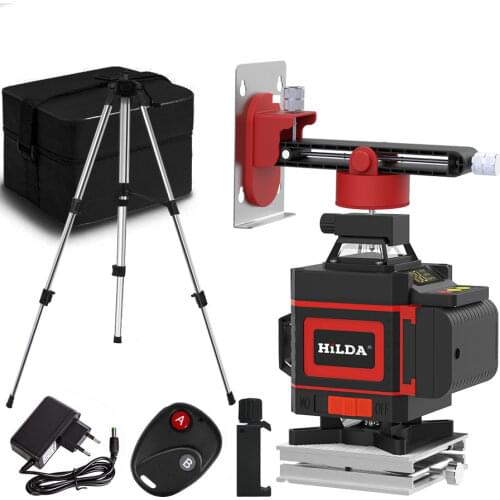 16/12 Lines 3D4D Laser Level green line SelfLeveling 360 Horizontal And Vertical Laser level green Beam laser level with Display