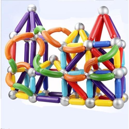 Big Size Magnet Bars DIY Toy Children Magnetic Designer Building Blocks Construction Set educational assembling toys for Kids