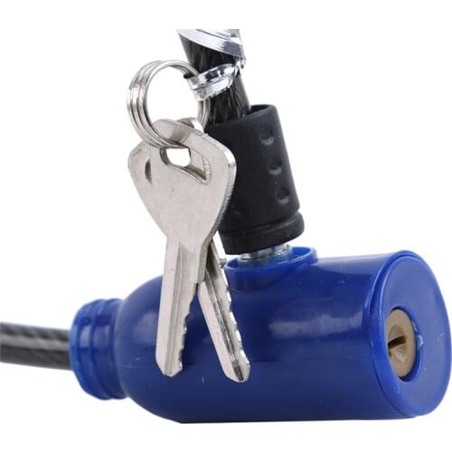 Multifunctional Bicycle Lock Exquisite Steel Cable Lock Outdoor Supplies anti-theft Lock Mountain Bike Wire Lock With key