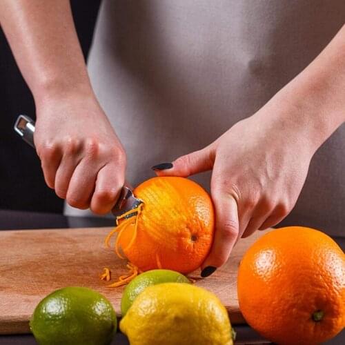 NHBR 4 Pcs Lemon Grater Zester Stainless Steel Round Ring Orange Peeler Citrus Peeler Kitchen Accessories Kitchen Gadgets