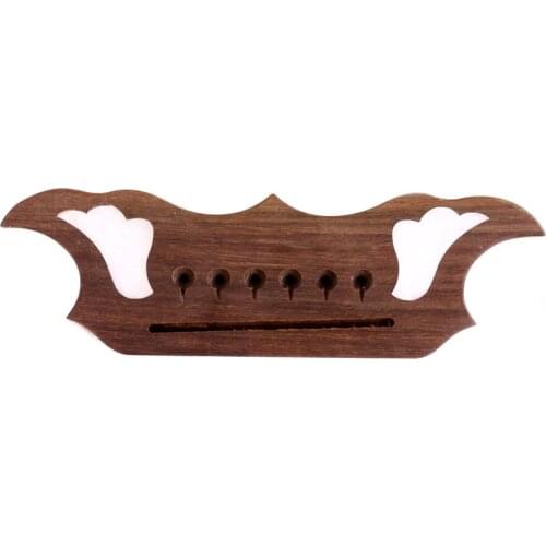 New 1pcs 6 String Rose wood Guitar Bridge For Acoustic Guitar parts #4