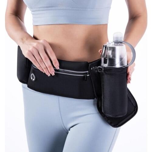 Solid Colors 5 Styles Large Capacity Waist Bag Waterproof Phone Water Bottle Holder Storage Fanny Pack for Outdoor Sport