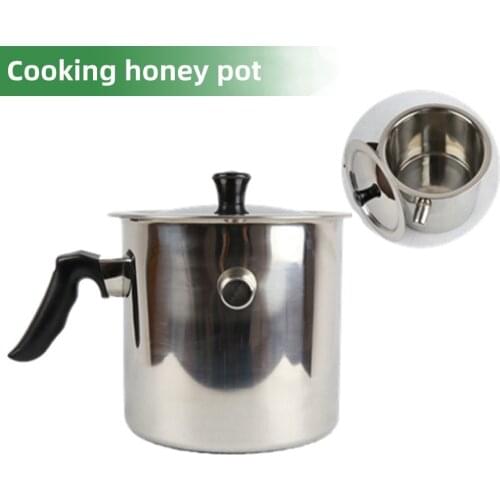 Bee Wax Melting Pot Stainless Steel Cooking Honey Pot Beeswax Melting Tank Beekeeper Equipments Beekeeping Tools