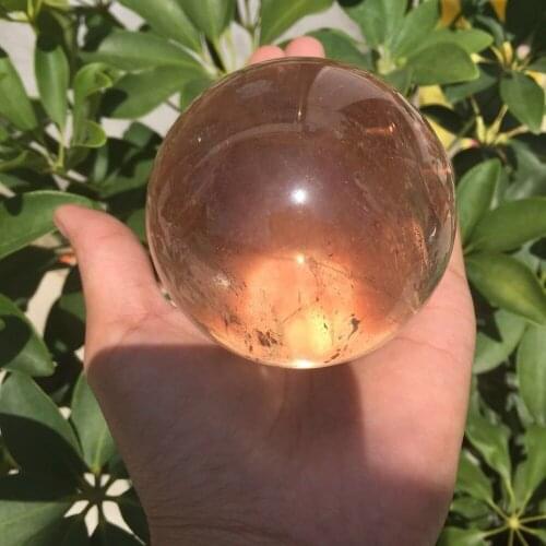 Drop shipping Natural smoky quartz Crystal gemstone sphere reiki healing chakra quartz crystal ball decoration Christmas gift