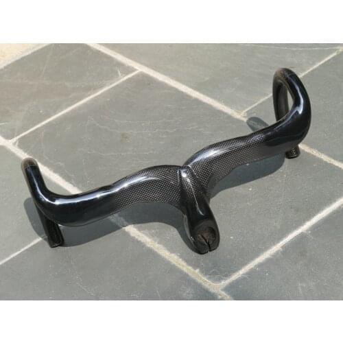 FLX-HB-18 Toray Carbon Road Bike Racing Bar Bicycle Cycling 31.8mm Integrated Handlebar With Stem 100mm