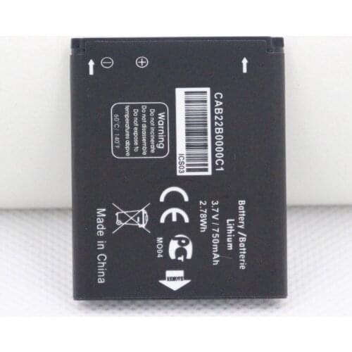 ISUNOO 20pcs/Lot 3.7V 750mah Lithium Replacement Battery for Alcatel CAB22B0000C1 Internal Phone batteries