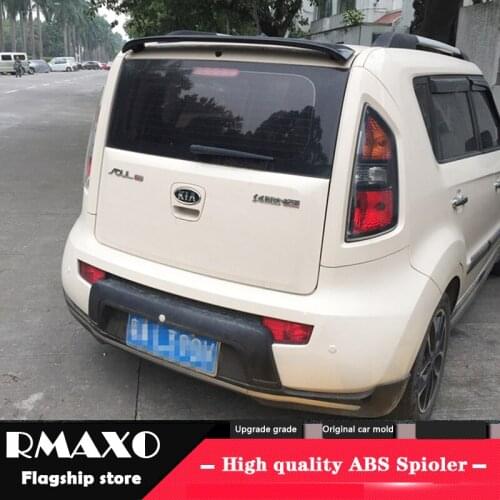 For KIA Soul Spoiler 2010-2013 KIA Soul High Quality ABS Material Car Rear Wing Primer Color Rear Spoiler