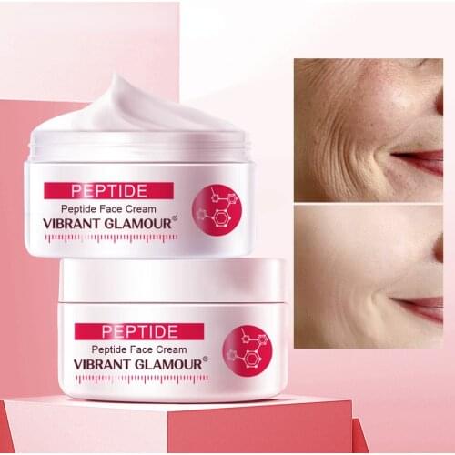 VIBRANT GLAMOUR Collagen Pure Face Cream Anti Aging Wrinkle Lift Firming Anti Acne Whitening Moisturizing Nourish For Women 1pcs