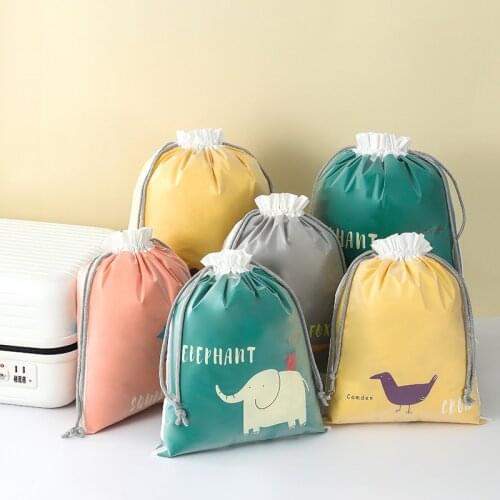 Waterproof Drawstring Double Layer Drawstring Bag Drawstring Travel Buggy Bag Shoes Underwear Underpants Dirty Clothes Storage