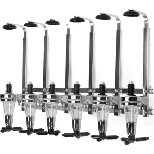 30ml 6 Bottle Bar Beverage Liquor Dispenser Holder Alcohol Drink Shot Wall Mounted 6 Station Beer Wine Pourers Divider Separator