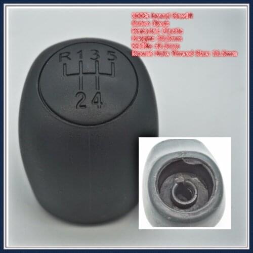 5 6 Speed Gray Car Styling Gear Shift Knob Lever Stick Pen Head For FIAT DUCATO / CITROEN JUMPER RELAY / PEUGEOT BOXER 1994-2006