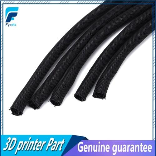 5pcs 3D Printer Parts Length 30CM Textile Sleeve Cable Wire Wrapping Power Heatbed Connected Cable For Prusa I3 MK3