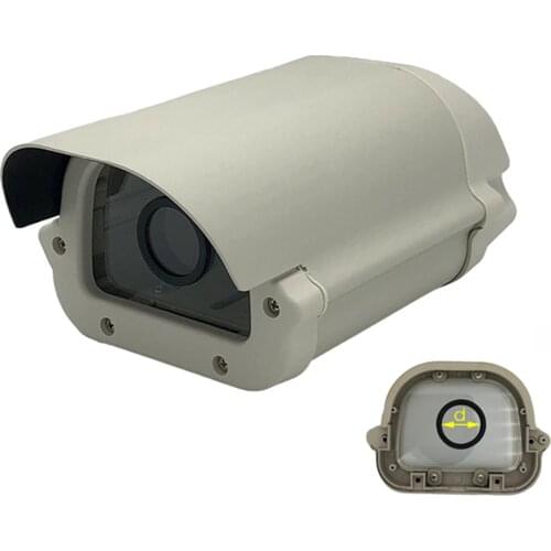6inch Indoor/Outdoor Aluminum CCTV Camera Housing Cover Protect Case with 40mm Glass Lens Ring Video Surveillance Accessories