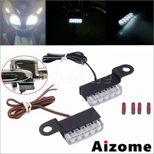 8mm Bolt Motorcycle Mini LED Turn Signal Brake Blinker Lights for Harley Honda Suzuki Kawasaki Yamaha Cafe Racer Street Bikes
