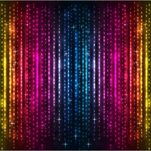 Sparkly Colorful Laser Beaded photo backdrop polyester or Vinyl cloth High quality Computer print party background