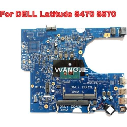 CN-0YD9KM 0YD9KM YD9KM 14291-1 Laptop motherboard For DELL Latitude 3470 3570 SR2F0 I5-6300U 100% working