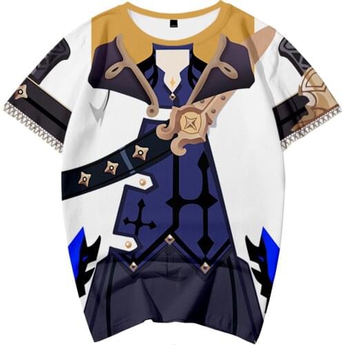 3D Genshin Impact T Shirt Men Women Tees Fashion Summer Harajuku Hip Hop Kids Game Tops Casual Boys Cool Cosplay Outfit t-Shirt